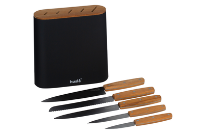 Karaca Gusto 10 Piece Knife Block Set, Chopping Board and Kitchen Utensil  Set, Cream - KARACA UK