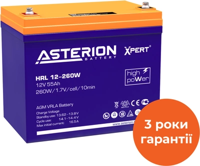 Аккумуляторная батарея Asterion HRL 12-260 W Xpert 12V 55Ah AGM