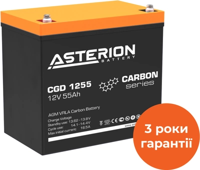 Аккумуляторная батарея Asterion CGD 1255 12V 55Ah AGM