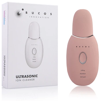 Ультразвуковой ионный скрабер BUCOS Ultrasonic Ion Cleaner U1, персиковый