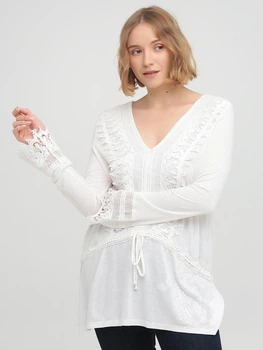 Блуза однотонная кэжуал Desigual 75T24C0 XL (79584XL) Белый