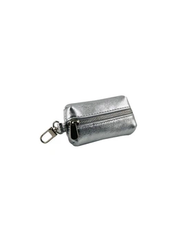 Ключница женская кожаная DeKOL Classic mini-7711 серебро