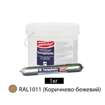 Акриловый герметик для заделки швов и трещин (мастика) Soudal Tenaplasts 1кг RAL1011 (Коричнево-бежевый) (00002T0001010R1011) Соудал