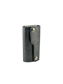 Ключница женская кожаная DeKOL mini-7711(1) темное серебро
