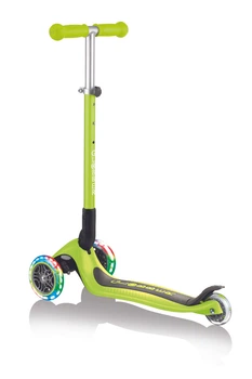 Самокат Globber Primo Foldable Lights зелений колеса з підсвічуванням до 50кг (432-106-2)