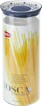 Емкость для хранения сыпучих продуктов Stefanplast Tosca 2.2 л Бело-голубая (55501)