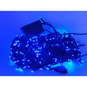 Гирлянда светодиодная 1000 LED 63 м с контроллером 8 режимов мигания (82051-Нов) Синий