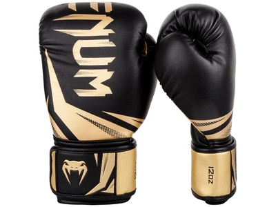 Тренувальні рукавички VENUM Challenger 3.0 Boxing Gloves 14 унций черный/золотой (4579)