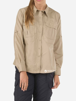 Рубашка тактическая 5.11 Tactical Women’s TaclitePro Long Sleeve Shirt 62070 M TDU Khaki (2000980423651)