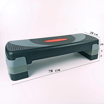 Степ-платформа FitMagic (78x29x10см/15см/20см) 3-х ступенчатая степ-доска для фитнеса и аэробики