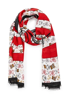 Шарф Moschino женский белый (3314-3)