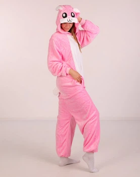 Піжама Кігурумі Kigurumi Кролик Для Дітей І Підлітків Рожевий 100-110 см. (1053/1)