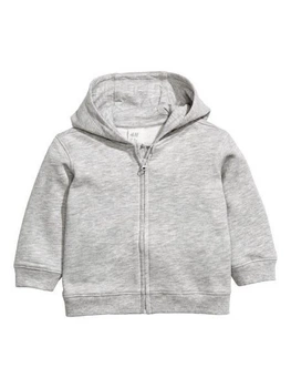 Толстовка з флісом H&M 74см сірий меланж