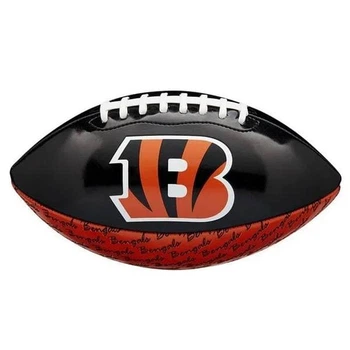 Мини-мяч для американского футбола Wilson NFL Peewee Cincinnati Bengals, размер 6, резиновый, для детей 6–9 лет.(OB_5A02DB73421A)