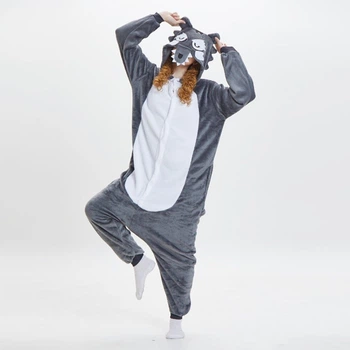 Пижама Кигуруми Kigurumi Волк Для Детей И Подростков Серый 175-182 см. (1065/1)