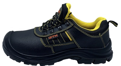 Ботинки GTM рабочие с металлическим носком с Желтыми вставками