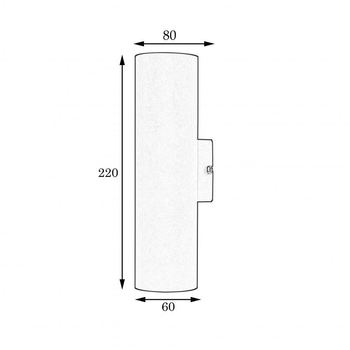 Светильник настенный бра 100lamp Tube под две лампы E27 золотой (MR 2206 GD)
