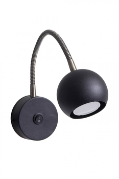 Светильник настеннный 100lamp Core GU10 с гибкой регулировкой (NL 24301-1 BK)