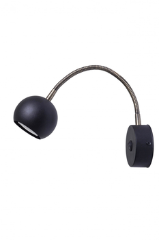 Светильник настеннный 100lamp Core GU10 с гибкой регулировкой (NL 24301-1 BK)