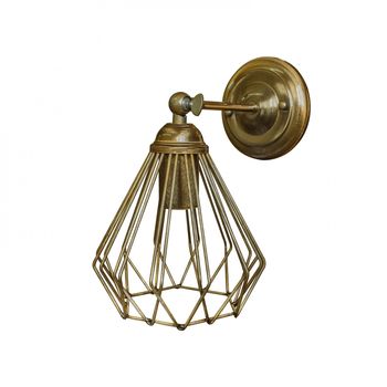 Бра в стиле лофт 100lamp Silvia E27 бронза (NL 05371-1 BN)
