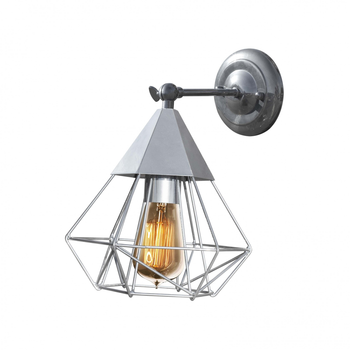 Бра в стиле лофт 100lamp Crystal E27 хром (NL 0535-1 CR)