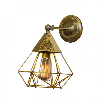 Бра в стиле лофт 100lamp Crystal E27 бронза (NL 0535-1 BN)