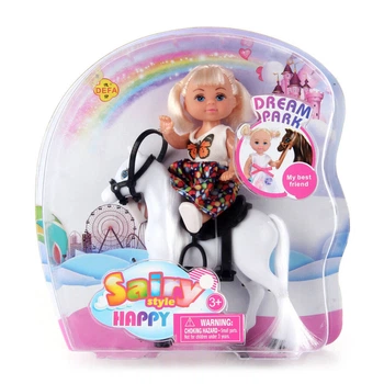 Игровой набор "Кукла с лошадкой" DEFA 8410 Белый