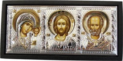 Триптих автомобільний срібний Valenti (8 x 4 см) 85400 1L