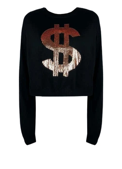 Укорочений світшот Asos XXL чорний (As/112-o)