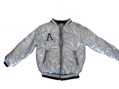 Куртка для девочки Le Kris 002 серебристая 158