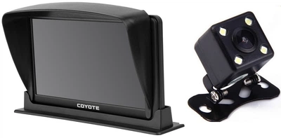 GPS навигатор видеорегистратор COYOTE&nbsp;914 DVR Hurricane 512 Mb 8Gb с картами для грузового и легкового транспорта установка на панель + Камера заднего вида