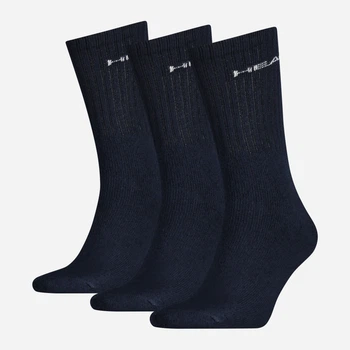 Набор носков HEAD Crew 3P Unisex 771027001-321 35-38 р 3 пары Синий (8718824462684)