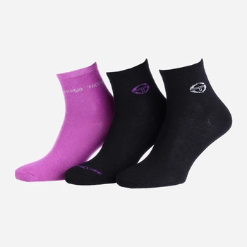Набор носков Sergio Tacchini 13840444-2 38-41 3 пары Черный/Розовый (3349600129030)