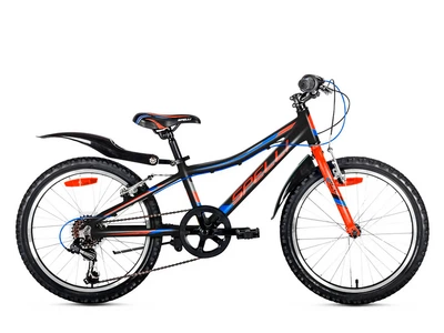 Велосипед Spelli Active Boy 20" (черный/синий/оранжевый, 2021)