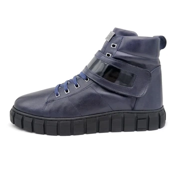 Ботинки мужские зимние Luciano Bellini 40 26,5 см. синие 6577