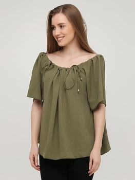 Блуза BEBE PLUS 23504 One size (61098Onesize) Хаки