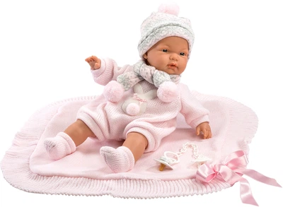 Lalka Llorens Joelle con toquilla płacząca  38 cm (8426265389384)