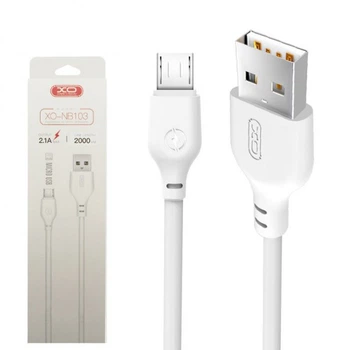 Кабель USB XO NB103 Micro USB (2.1A) (2M) Белый
