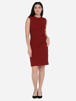 Сукня міді жіноча H&M 0943993 XS Бордова (KAY2000001114902)