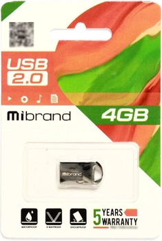 Mibrand Hawk 4GB USB 2.0 Black (MI2.0/HA4M1B)