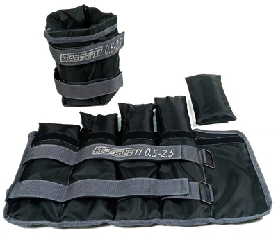 Утяжелители для ног и рук EasyFit наборные 0,5-2,5 кг (пара)