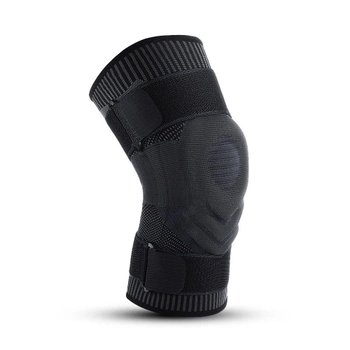 Активний бандаж для коліна зі стрічками фіксаторами на липучках та бічними вставками Kyncilor XL