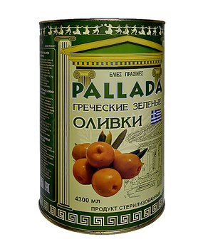 Оливки PALLADA 181-200 б/к 2,0 кг зелені