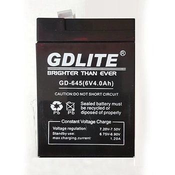 Аккумулятор GDLITE GD-645 (6V 4.0Ah)