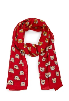 Шарф Moschino жіночий червоний (50114-1)