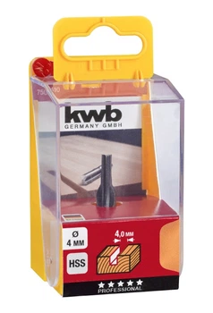 Фреза пазовая цилиндрическая Einhell KWB HSS 4 мм хвостовик 8 мм