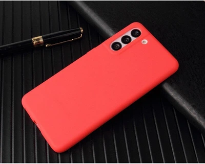 Чехол Fiji Soft для Samsung Galaxy S21 (G991) силикон бампер красный