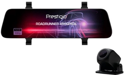 Видеорегистратор-зеркало Prestigio RoadRunner 450 (PCDVRR450GPSDL)