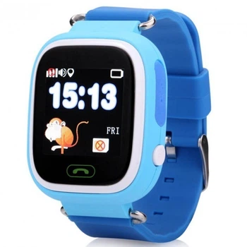 Детские смарт-часы с GPS трекером и телефоном JETIX Q90 Light Blue