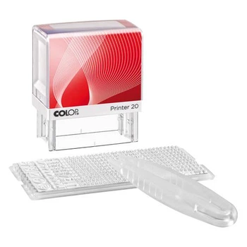 Штамп самонабірний COLOP 4 рядків 20N/1 SET укр. (000131102)